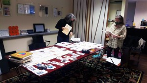 Susan Dickman and Berit Engen connecting art to text