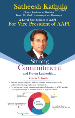 Satheesh Kathula For Vice President AAPI