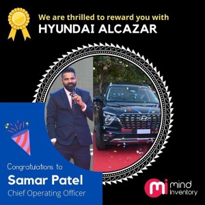 Employee named samar received Hyundai Alcazar