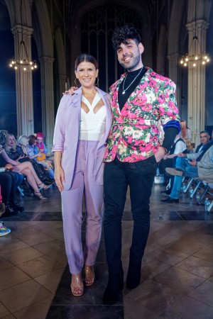 actress Lindsey Peel, Musician EnEyeCee Fashions Finest AW22 - London Fashion Week