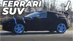 Coverking - Ferrari Purosangue SUV Spied Covered in Blue Tape and Camo