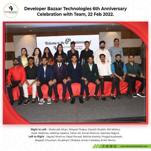 company anniversary developer bazaar team