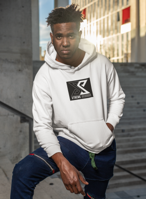 hoodie mockup of a cool man wearing an athleisure outfit 24316a