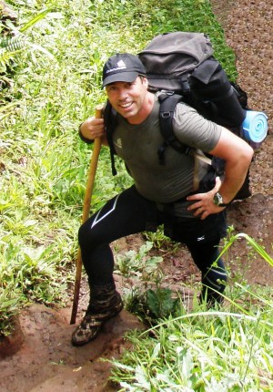 Brian Freeman on a hike