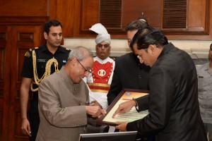 With President Pranab Mukherjee