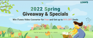 Leawo 2022 Spring Giveaway Specials