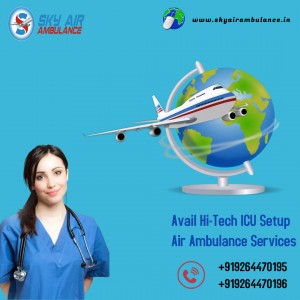 Sky Air Ambulance Service in Guwahati