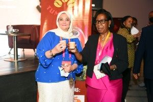 Mrs. Albina Assis Africano, Angolan Commissioner General with Ms Noha Jaheen, Angola Expo Dubai