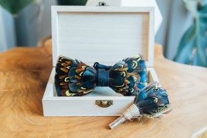 Mandujour a local company recycling Old Feathers Into Beautiful Feather Bow Ties