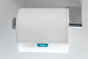 HYGE wipes are the world’s first biodegradable wet wipes on a roll, designed to fit on existing toilet roll holders.