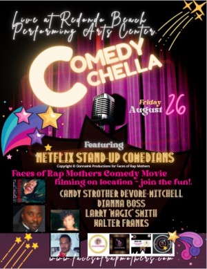 Comedy Chella Flyer for 26 August 2022 at Redondo Beach