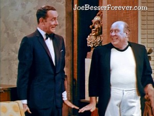 Besser (right) with Joey Bishop on The Joey Bishop Show