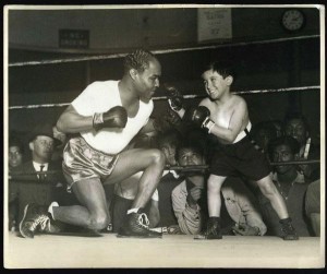Boxing Legend Henry Armstrong with young actor.
