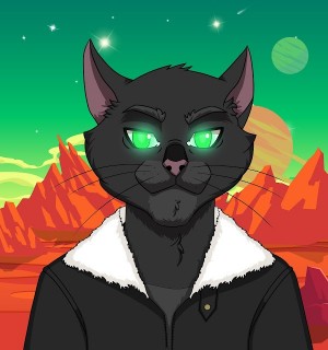 OG Cats Genesis Cat with Mars Background