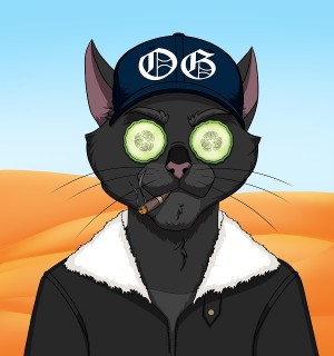 OG Cats Genesis Cat with OG Cap