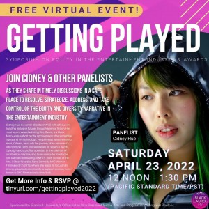 Cidney Hue (writer/director, Cyborg Nation)