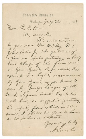 Lincoln Introduces  Grant