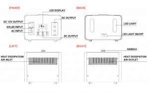 Design drawing of energy storage power supply