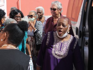 George Pelgrim donating bus to elderly people