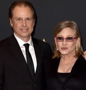 Todd Fisher and Carrie Fisher