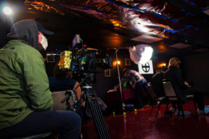 Award winning DP, Alex Gray, on the set of Chris Vaughn