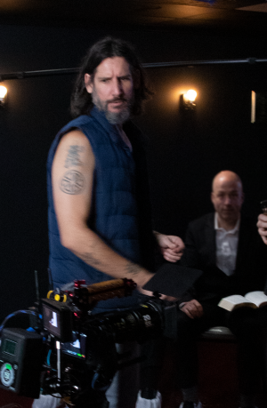 Behind the Scenes shot of Director, Chris Vaughn, from the set of his new film 