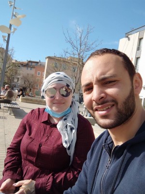 Sahby Mehalla with his wife