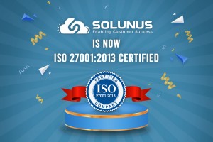 Solunus Receives the ISO 27001:2013 Certification