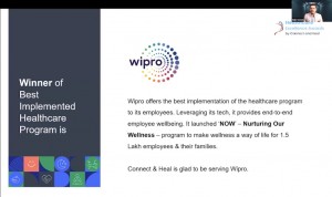 Winner Best Implemented Healthcare Program Wipro