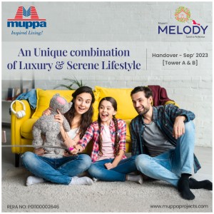 Luxurious 2 BHK apartments in Tellapur - Muppa Melody