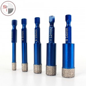 Diamond tile hole cutter set
