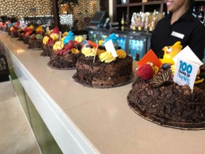 Chocolate cakes decorated by Children from RAK Autism Centre