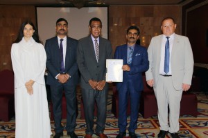 HE Joshua R. Kalinoe, PNG’s Ambassador to EU & Nick Roniotis, PNG Honorary Consul at Athens & Greec