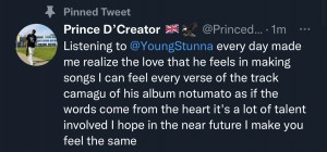 Prince D’Creator post