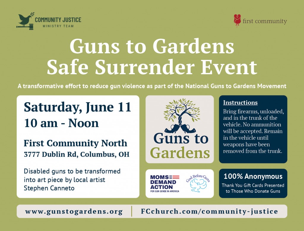 First Annual Guns to Gardens National Campaign IssueWire