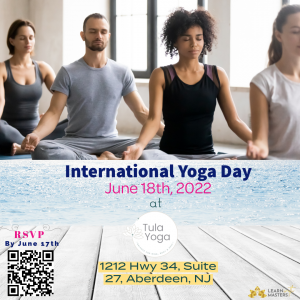 International day of yoga NJ Tula Yoga Aberdeen