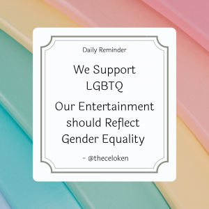 We support equality entertainment 
