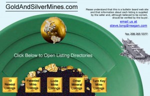 GoldAndSilverMines.com website