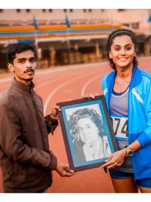 Vaibhav Kumar Sharma with Taapsee pannu