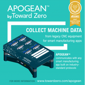 Apogean™ is a low-cost, easy-to-install solution to collect machine data for smart manufacturing.