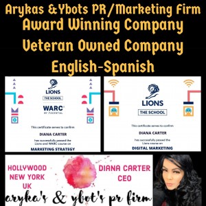 CEO of Hollywood Award Winning Companies, Diana R Carter, is heading to the Prestigious Raindance Film Festival 