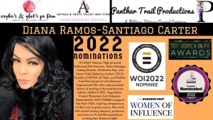 CEO of Hollywood Award Winning Companies, Diana R Carter, is heading to the Prestigious Raindance Film Festival 