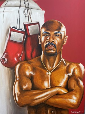 Visual Artist and original L.A. Black Panther Mohammed Mubarak opens a one-man show on Juneteenth Weekend at SIR Studios