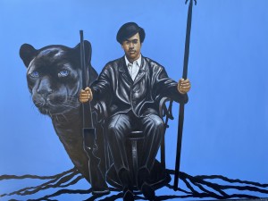 Visual Artist and original L.A. Black Panther Mohammed Mubarak opens a one-man show on Juneteenth Weekend at SIR Studios