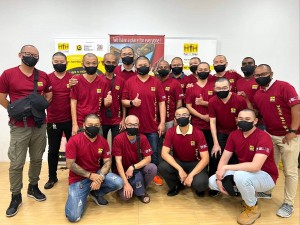 Our volunteers who had shaved for Hair for Hope