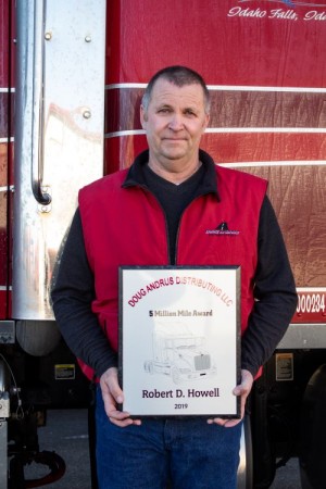 To the Moon and Back Ten Times: Trucker, Robbie Howell, hits the 5 million mile mark 
