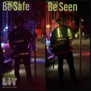 The new Lit Vest enables police officers and others to be seen as night.