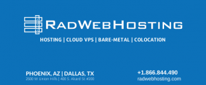 Rad Web Hosting provides cloud and physical server hosting in Phoenix, AZ.
