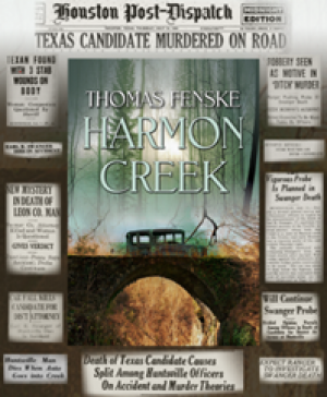 Harmon Creek promotional graphic with headlines related to the true story