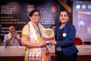 Sayantan our welding engineer (IIOT Specialist) getting felicitated